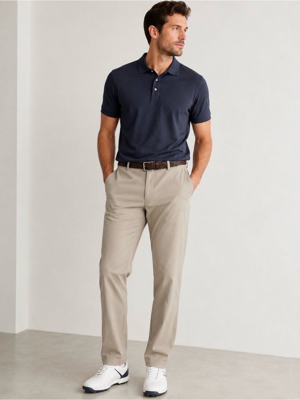 IZOD Saltwater Stretch Khaki Pants Men 42x30 Straight Golf Casual